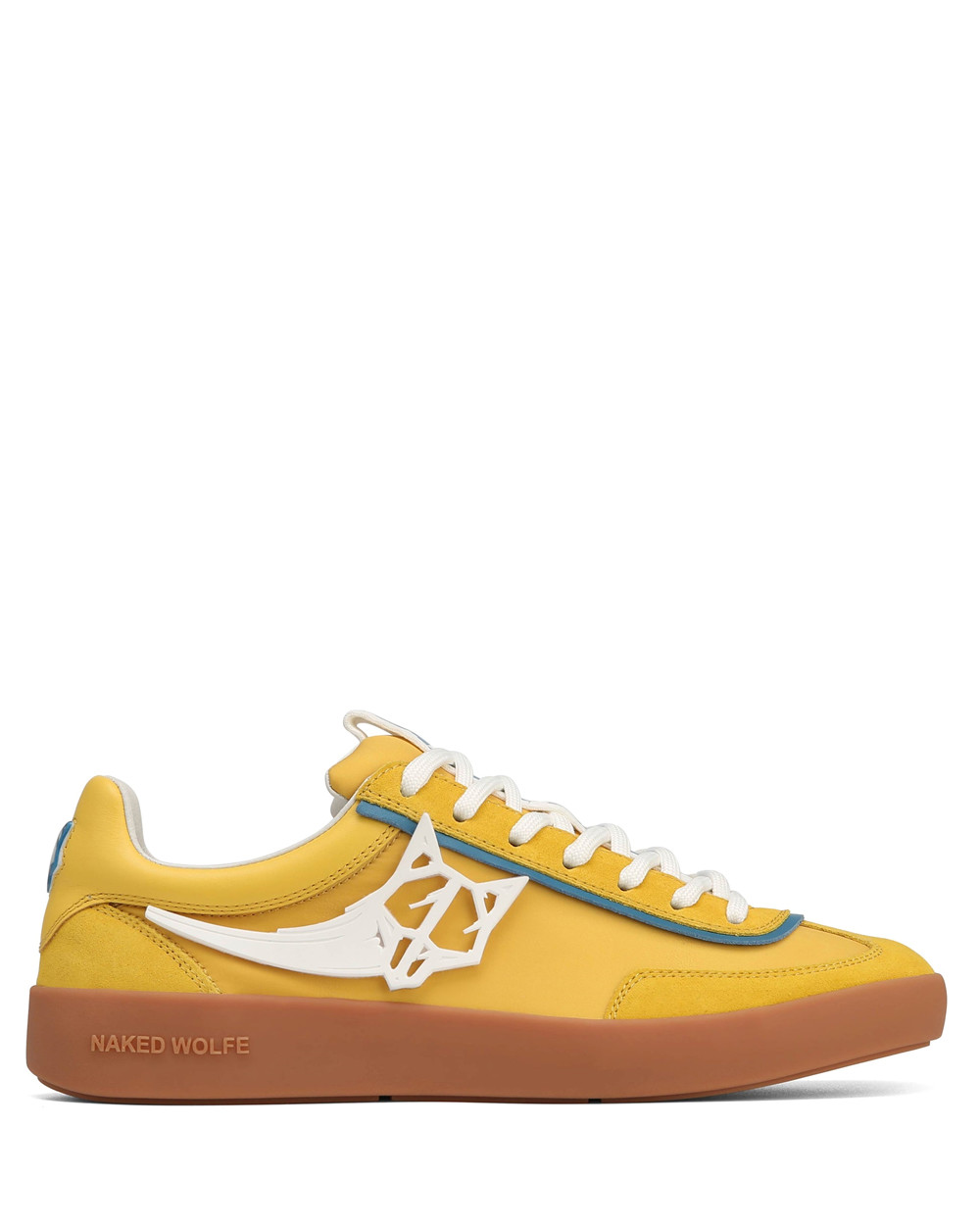 Naked Wolfe Palm Yellow Nylon Sneakers | 7193-AFMYR