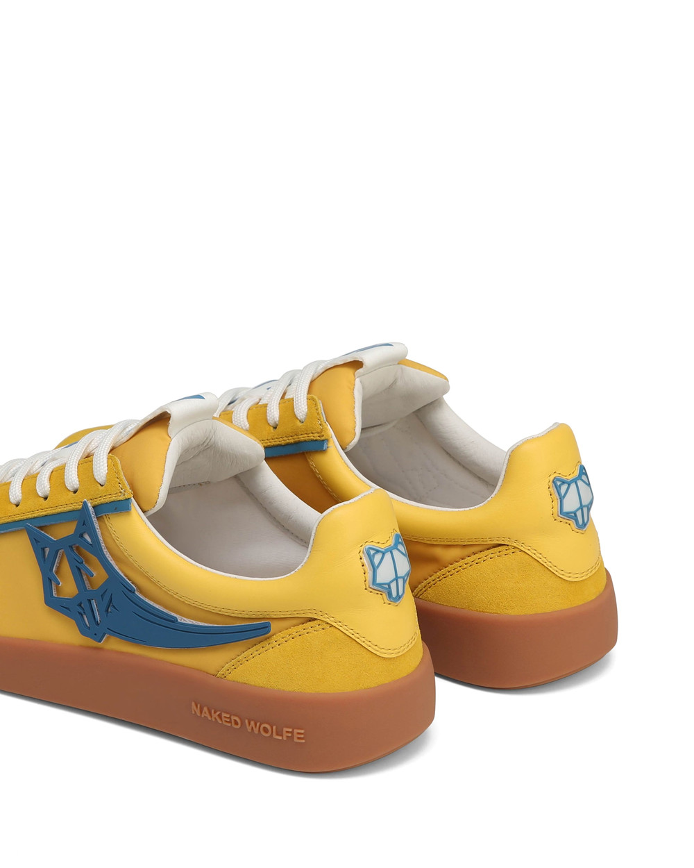 Naked Wolfe Palm Yellow Nylon Sneakers | 7193-AFMYR