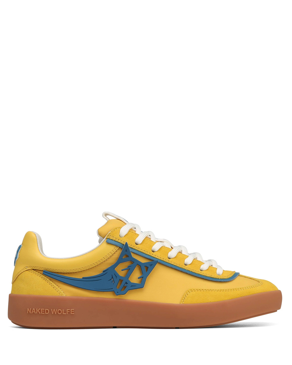 Naked Wolfe Palm Yellow Nylon Sneakers | 7193-AFMYR