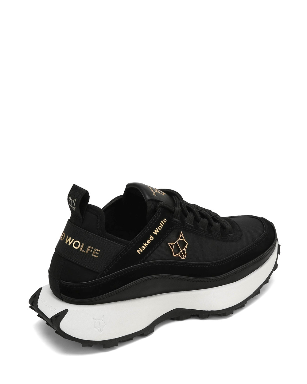 Naked Wolfe Petal Black Nylon Sneakers | 1845-ONJLX