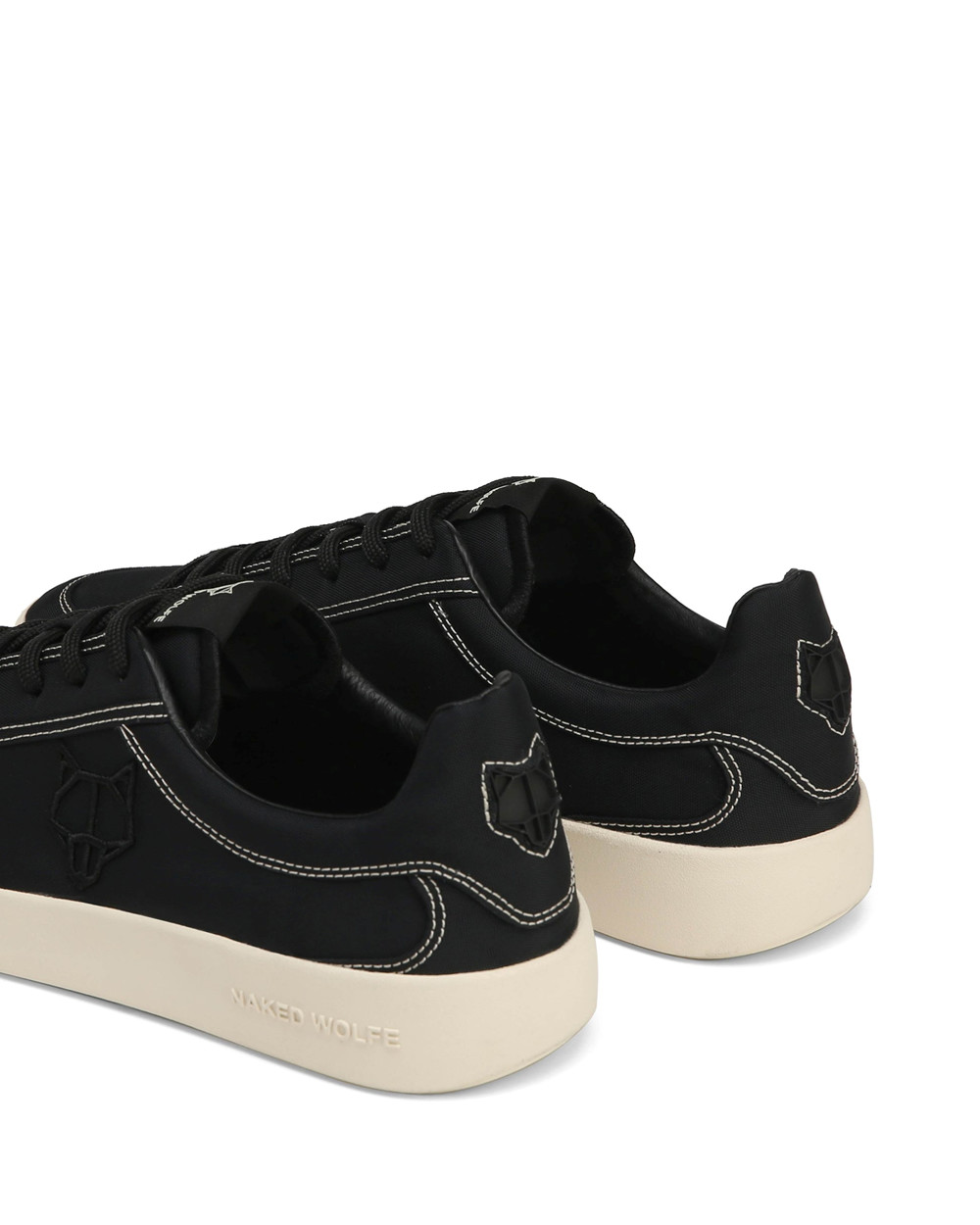 Naked Wolfe Portofino Black Nylon Sneakers | 6530-QUYNA