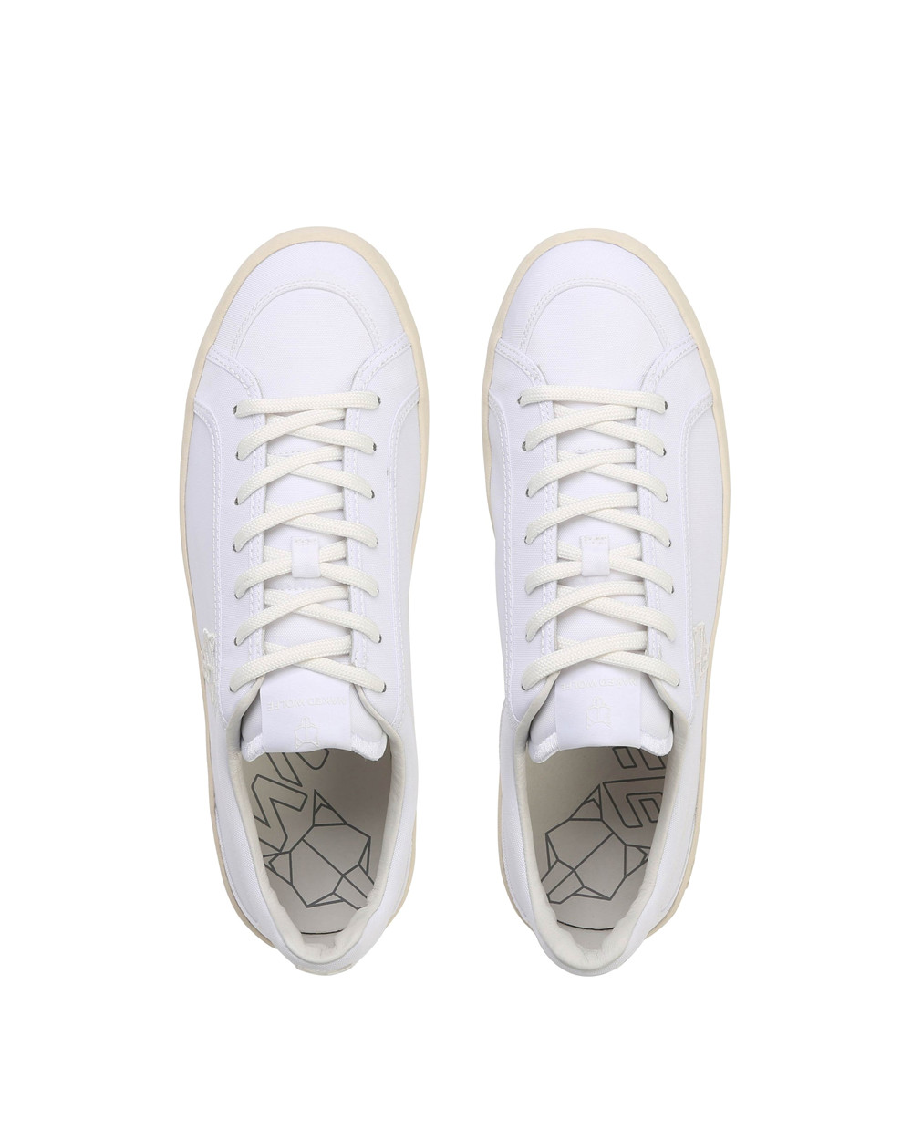 Naked Wolfe Portofino White Nylon Sneakers | 4713-LZBFE