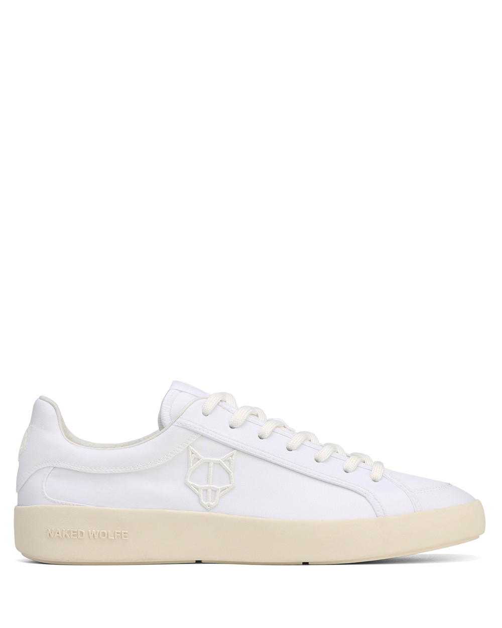 Naked Wolfe Portofino White Nylon Sneakers | 4713-LZBFE