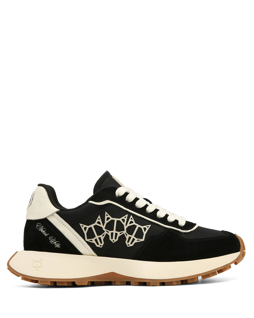 Naked Wolfe Prime Black Nylon Sneakers | 8371-JEIBO