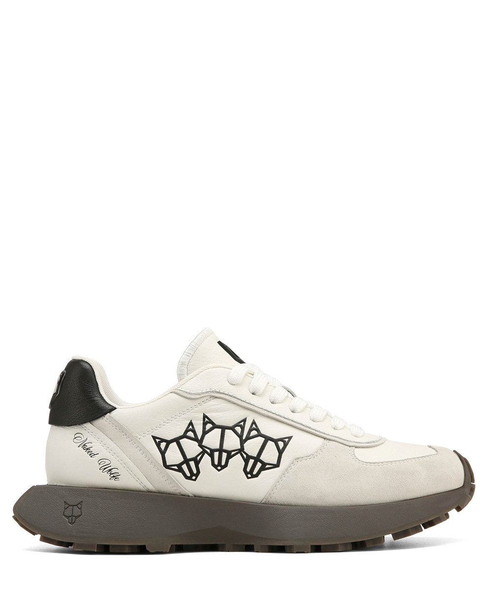 Naked Wolfe Prime White Leather Sneakers | 7605-GMXIO