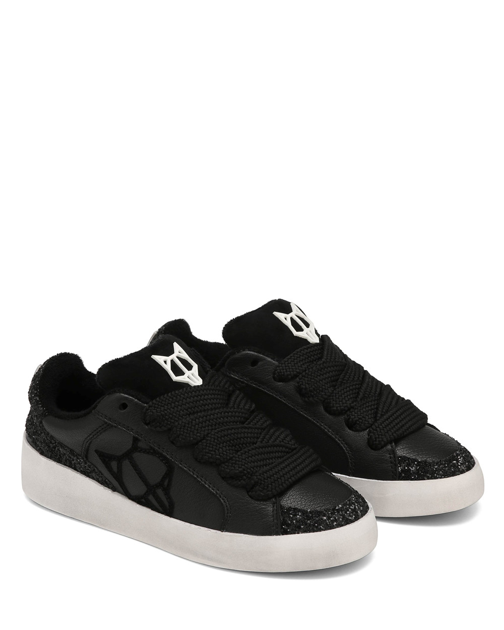 Naked Wolfe Ram Black Sneakers | 7462-JKOHI