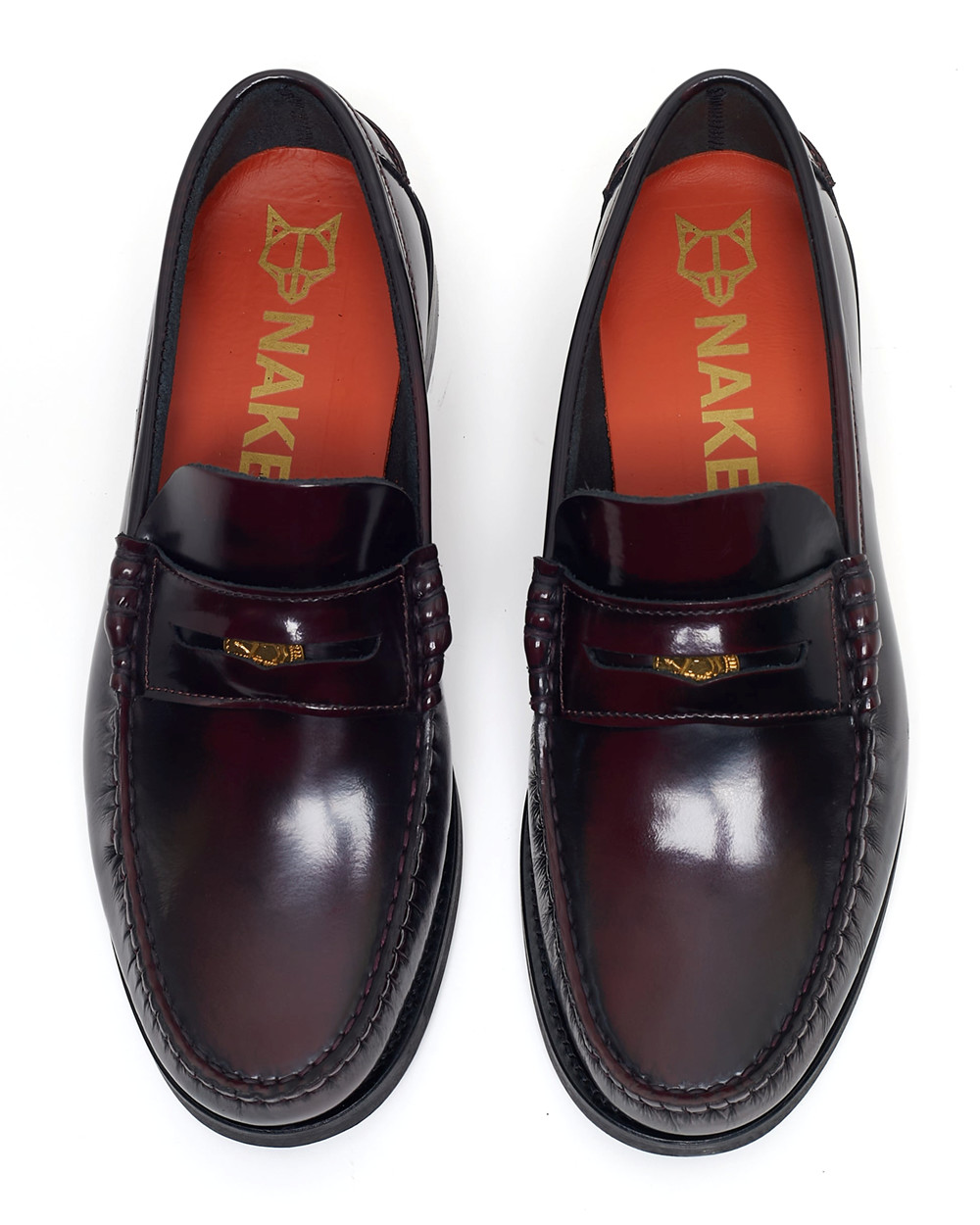 Naked Wolfe Riviera Box Leather Oxblood Loafers | 8042-TPCUS