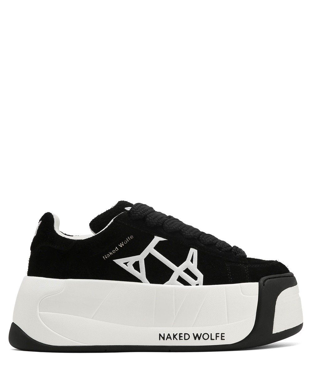 Naked Wolfe Scandal Black Hairy Cow Suede Festival Season | 7590-PHEOD