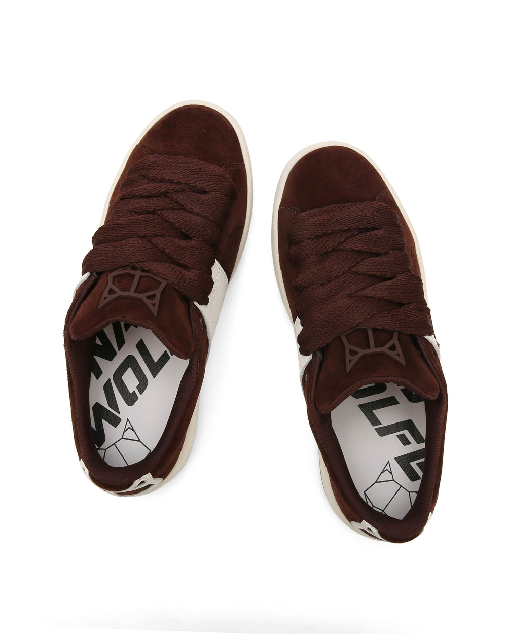 Naked Wolfe Scuba Cow Suede Brown Sneakers | 1852-GBYUX