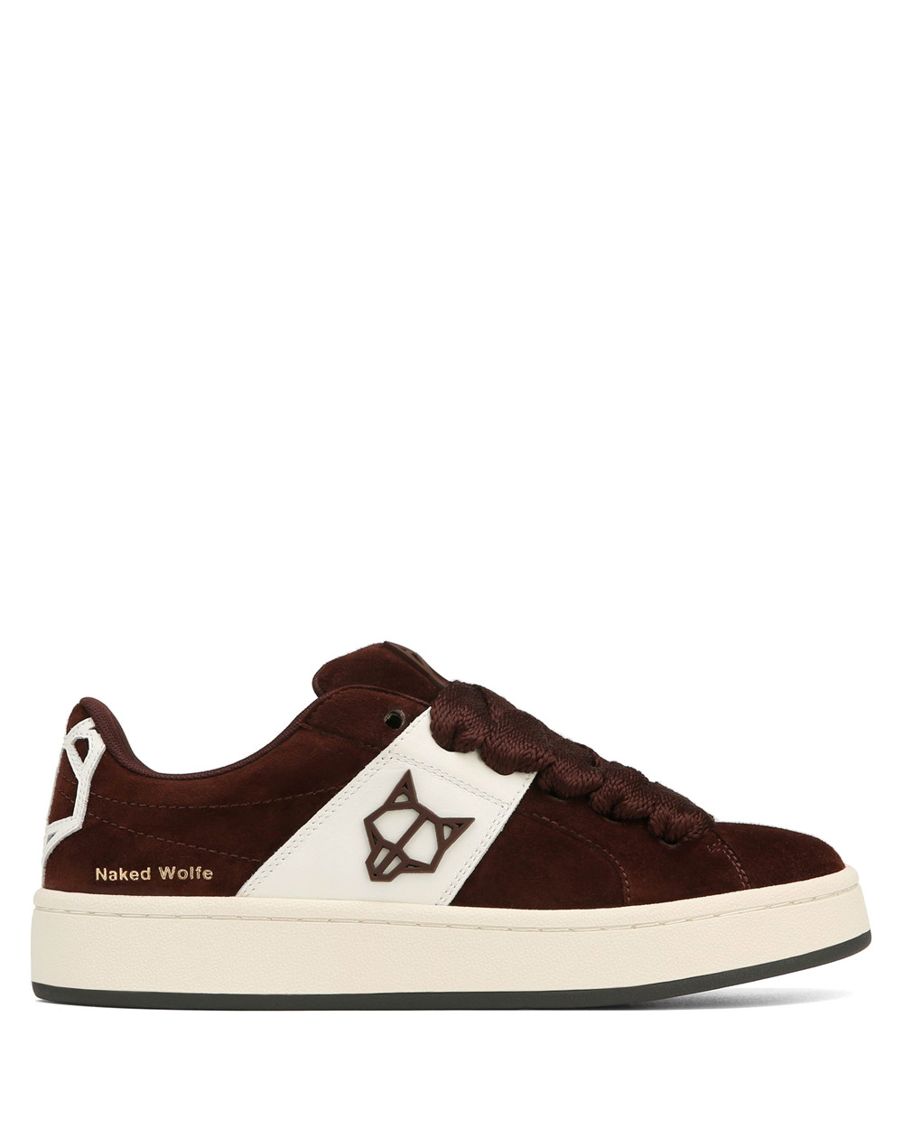 Naked Wolfe Scuba Cow Suede Brown Sneakers | 1852-GBYUX