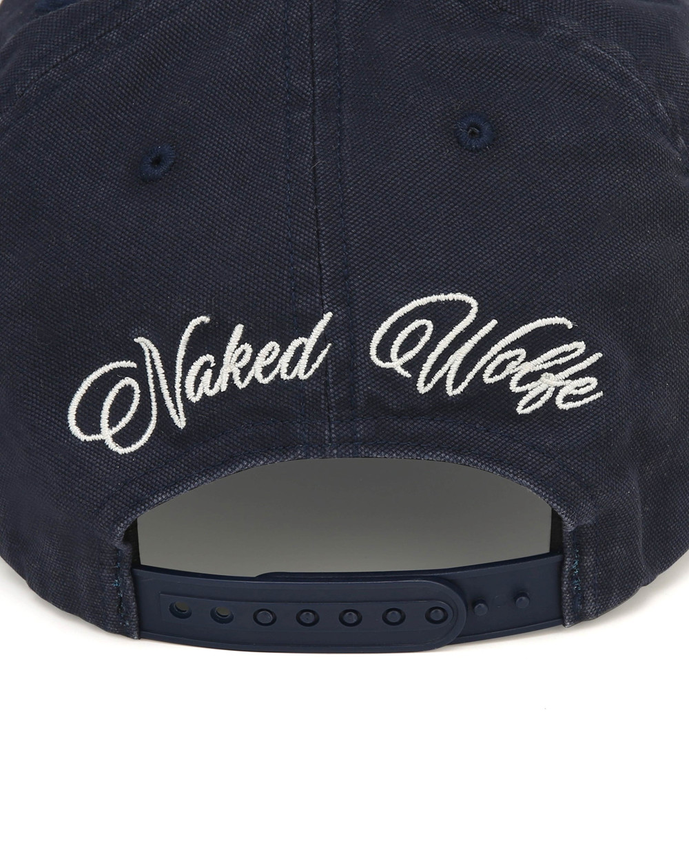 Naked Wolfe Signature Unconstructed Cap Washed Navy Caps | 3896-VUSXZ