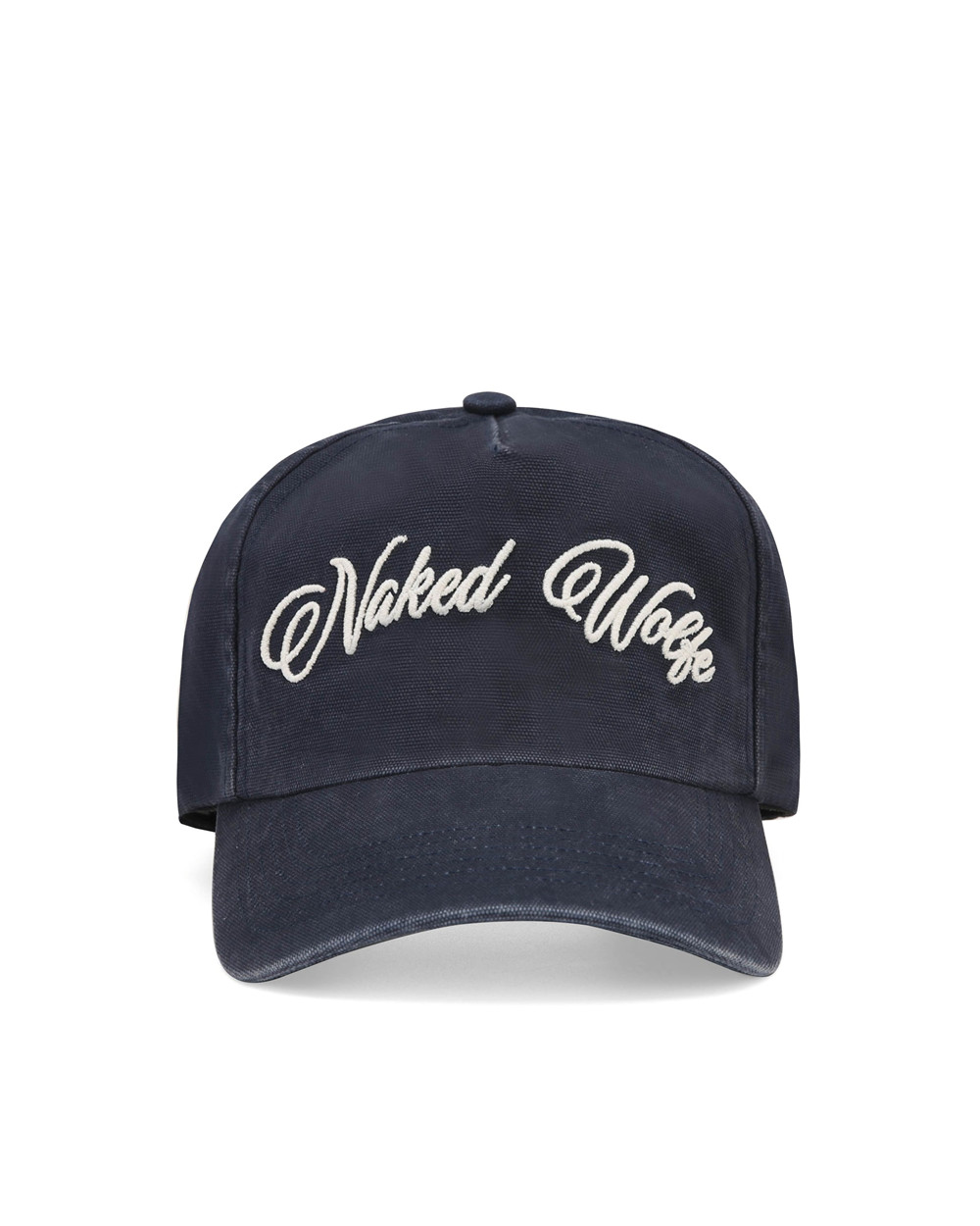 Naked Wolfe Signature Unconstructed Cap Washed Navy Hats | 1274-NPWHJ