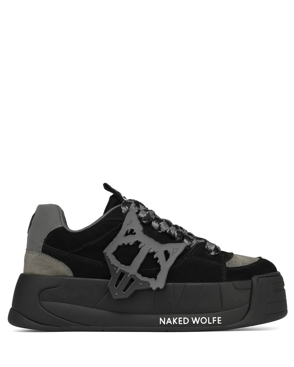 Naked Wolfe Slade Black Sneakers | 0762-MQJBI