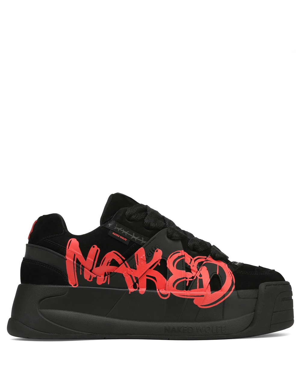 Naked Wolfe Slide Red Sneakers | 3125-SGBOM