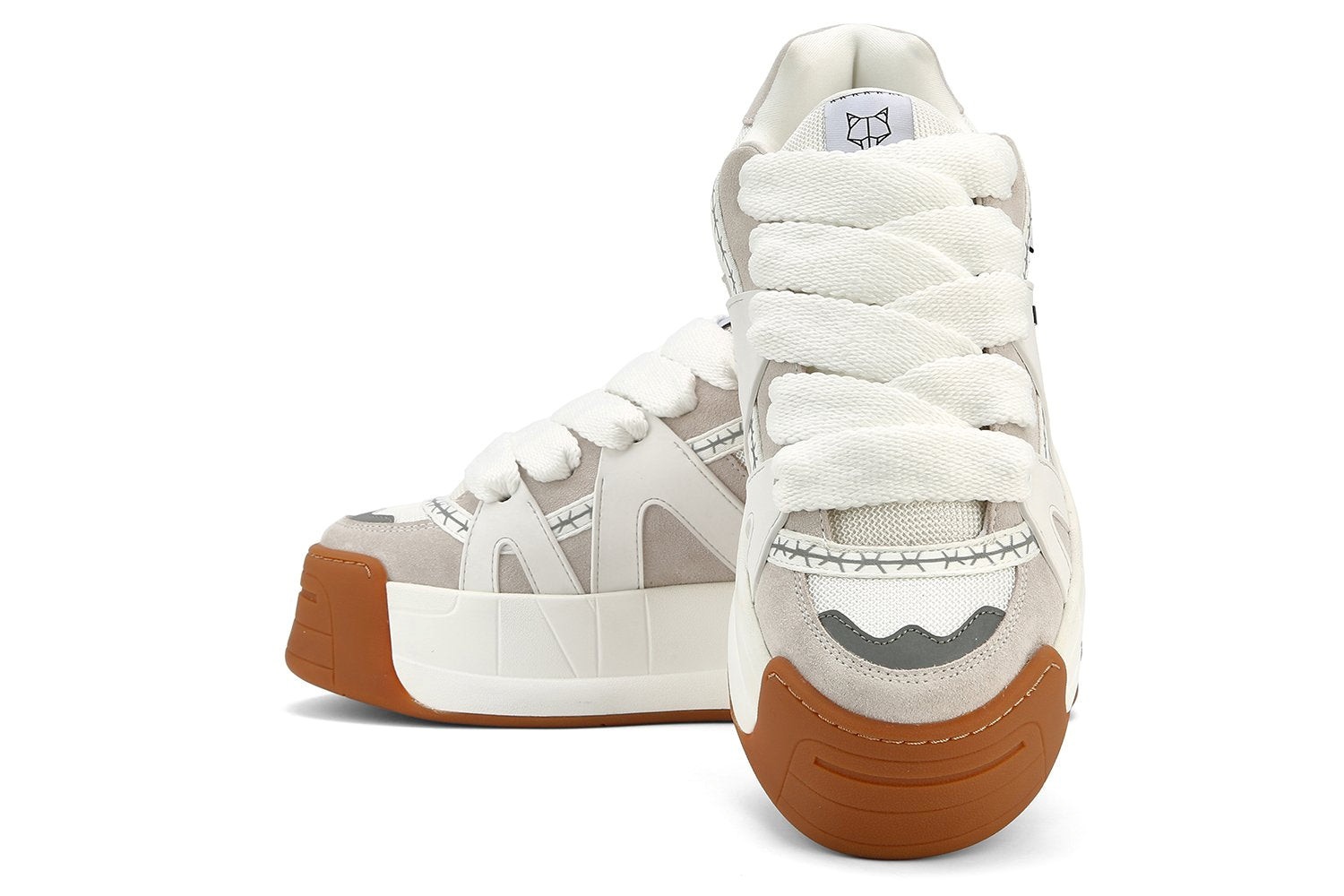 Naked Wolfe Slide White Sneakers | 4381-MCYHU