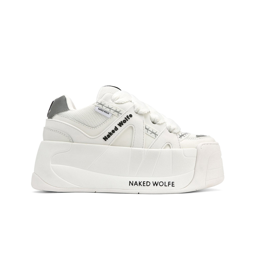 Naked Wolfe Slider White Sneakers | 5471-UGHXC