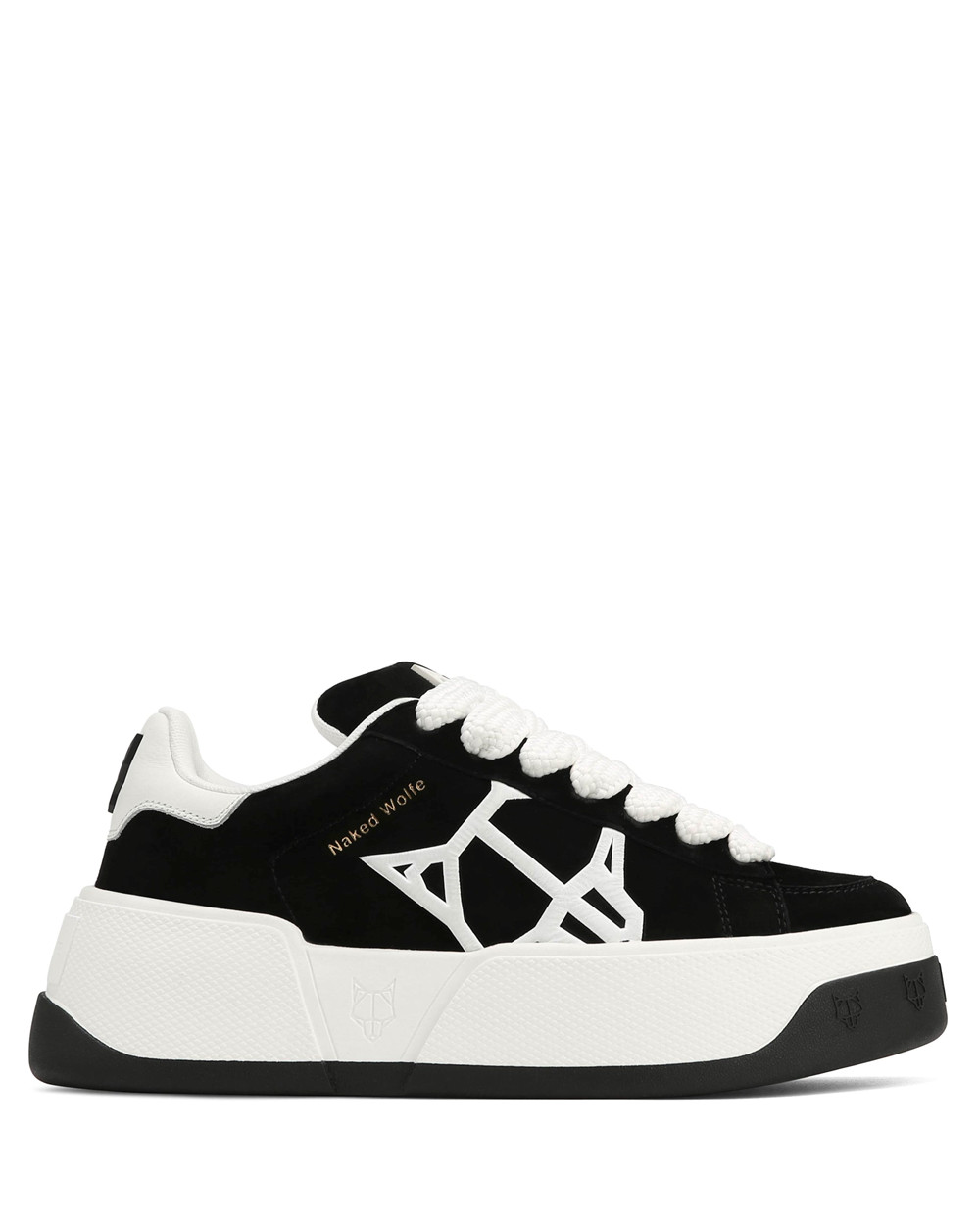 Naked Wolfe Sound Black Kid Suede Sneakers | 8032-QYIKX