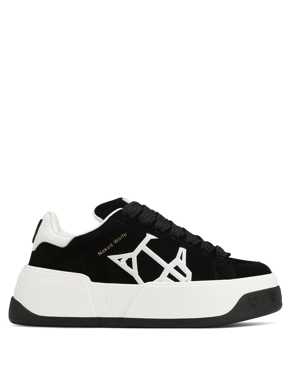 Naked Wolfe Sound Black Kid Suede Sneakers | 8032-QYIKX