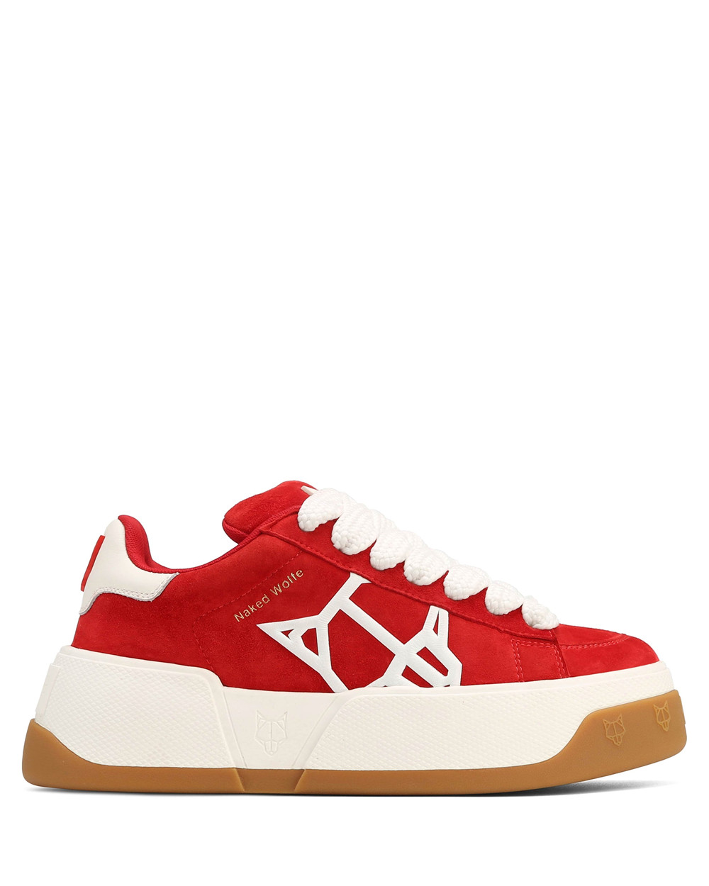 Naked Wolfe Sound Red Kid Suede Sneakers | 7462-AQMRF