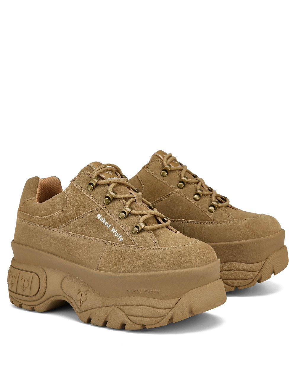 Naked Wolfe Sporty Taupe Suede Icons | 2019-VLBWD