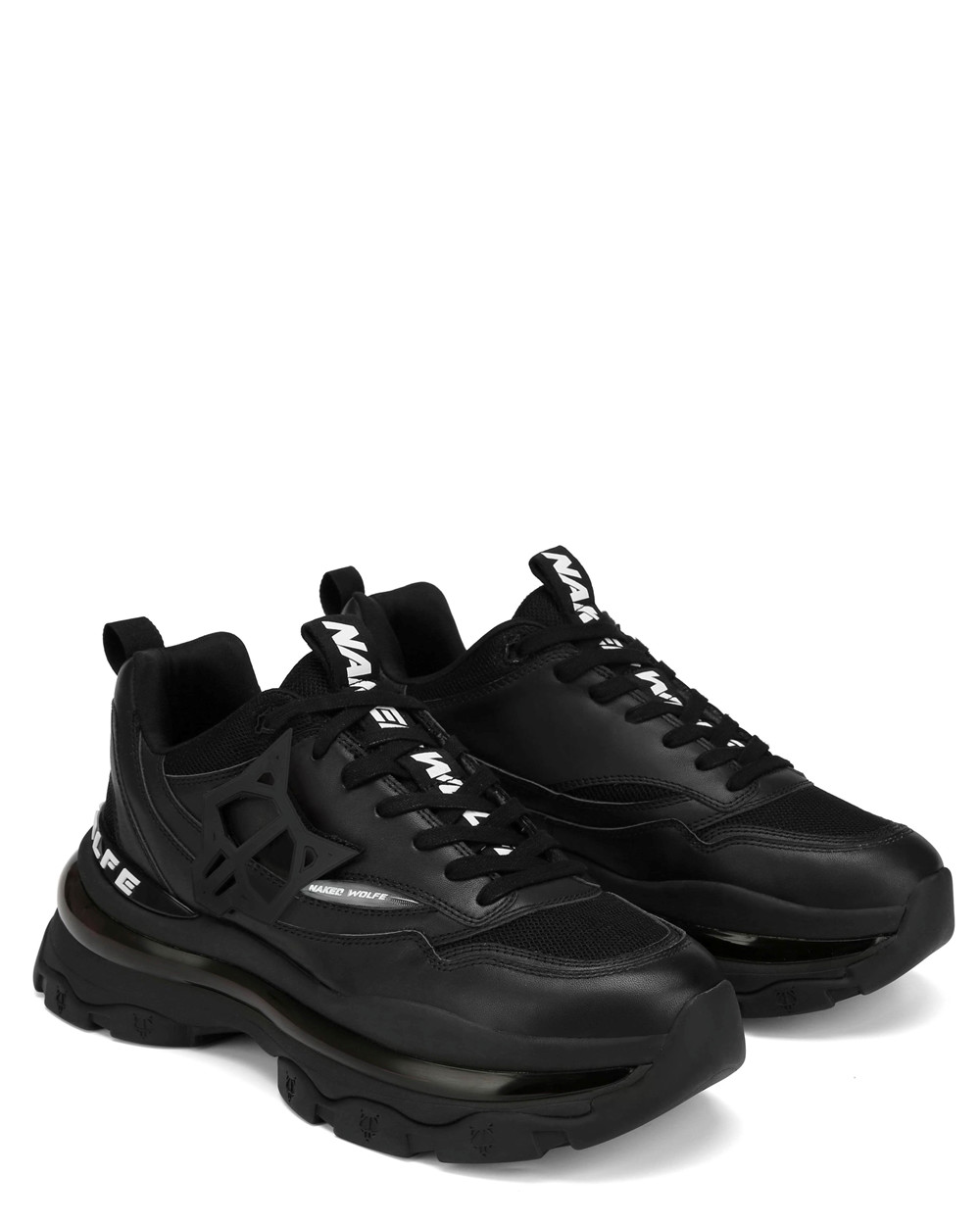 Naked Wolfe Spring Black Sneakers | 0369-SJONH