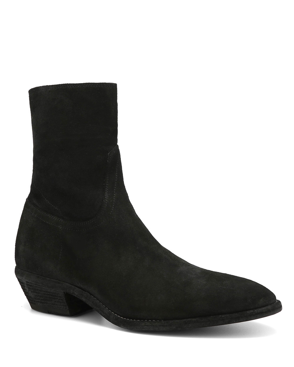 Naked Wolfe The Dean Suede Black Boots | 8012-EPBIN