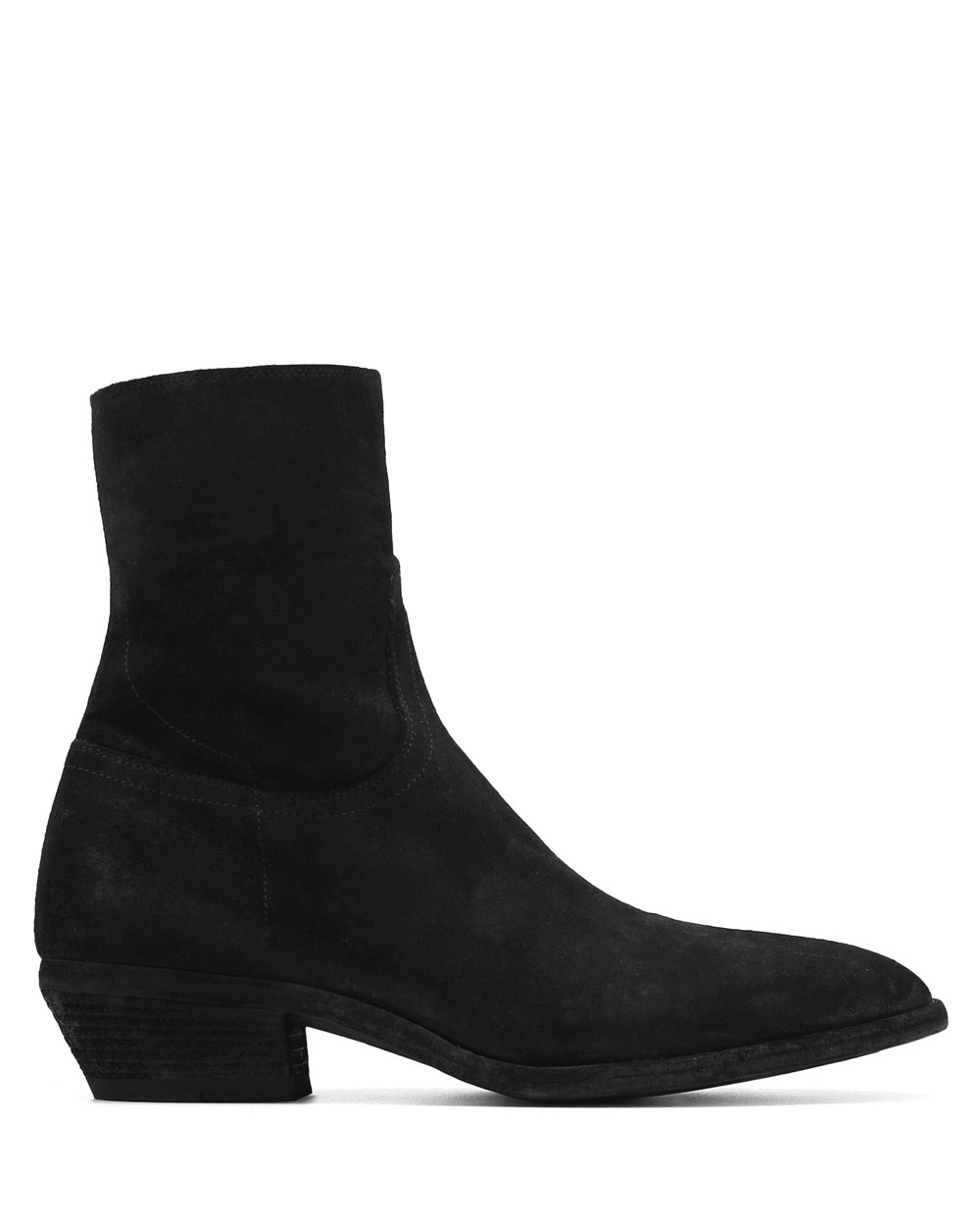 Naked Wolfe The Dean Suede Black Boots | 8012-EPBIN