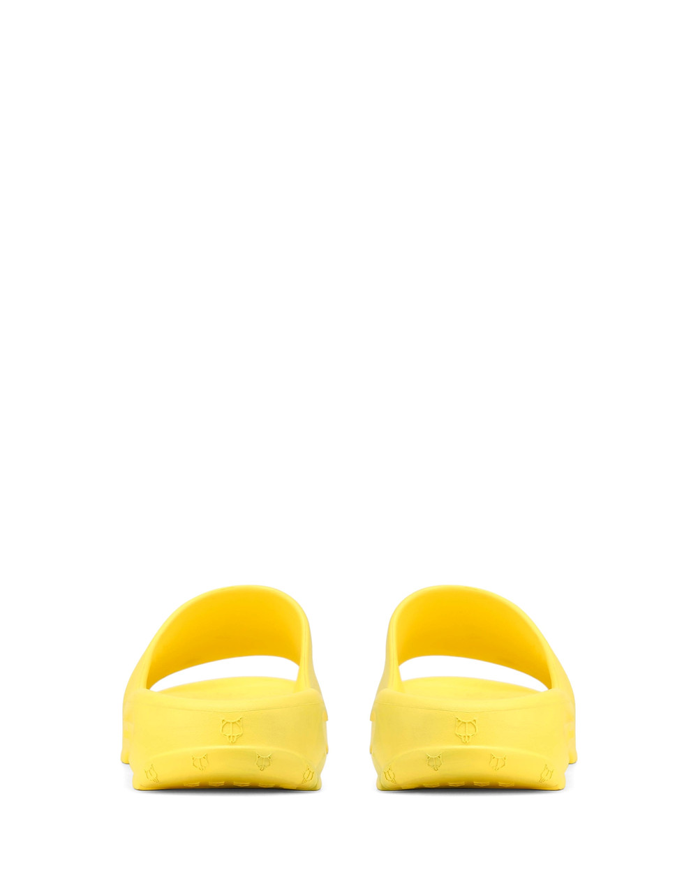 Naked Wolfe Tommy Yellow Slides | 8653-SEPJO