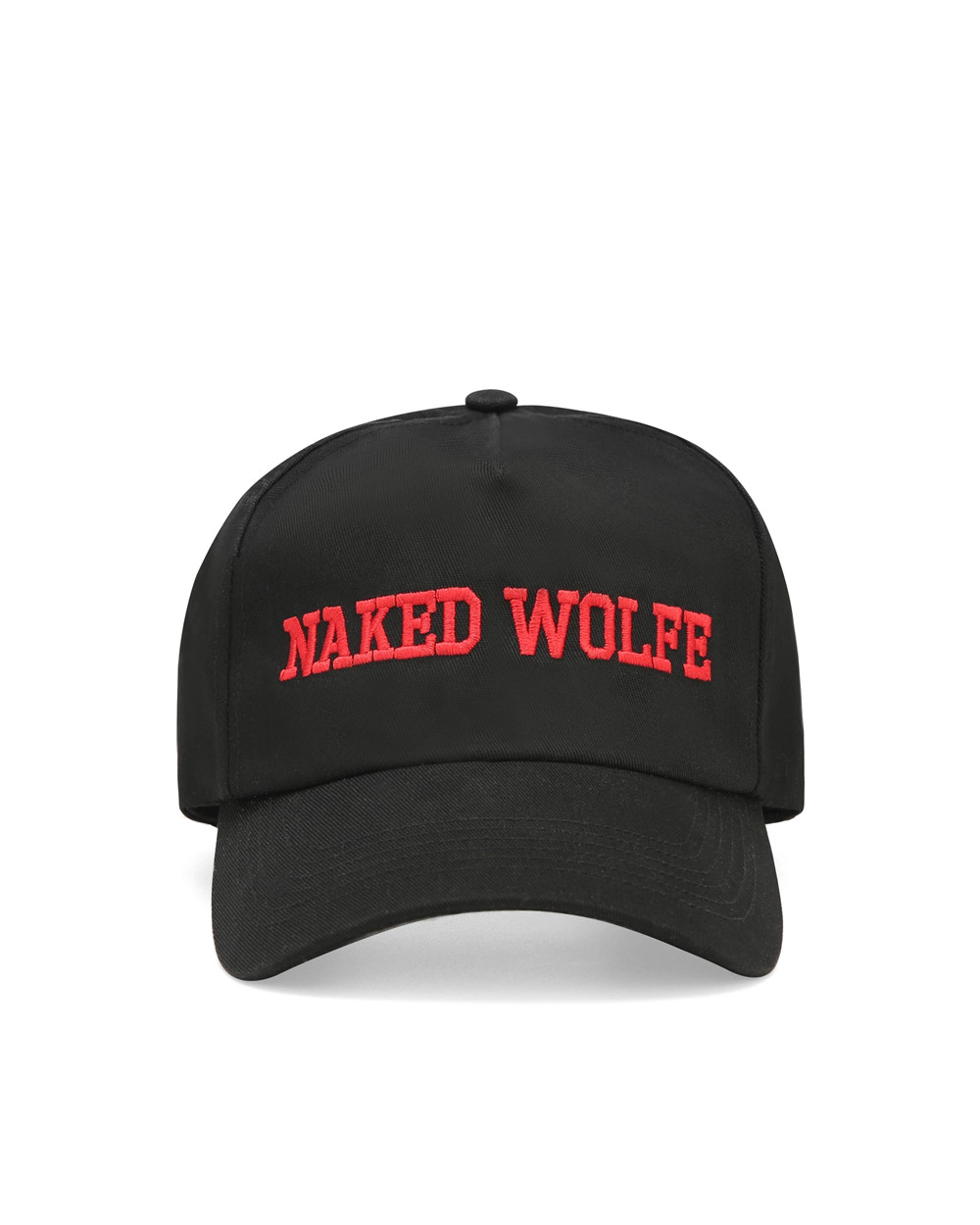 Naked Wolfe Varsity Unconstructed Cap Black/Red Caps | 7314-IJGPK