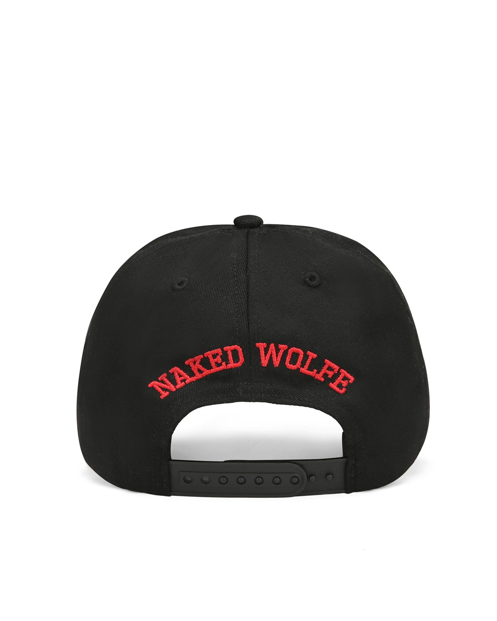 Naked Wolfe Varsity Unconstructed Cap Black/Red Hats | 2094-UJWBY