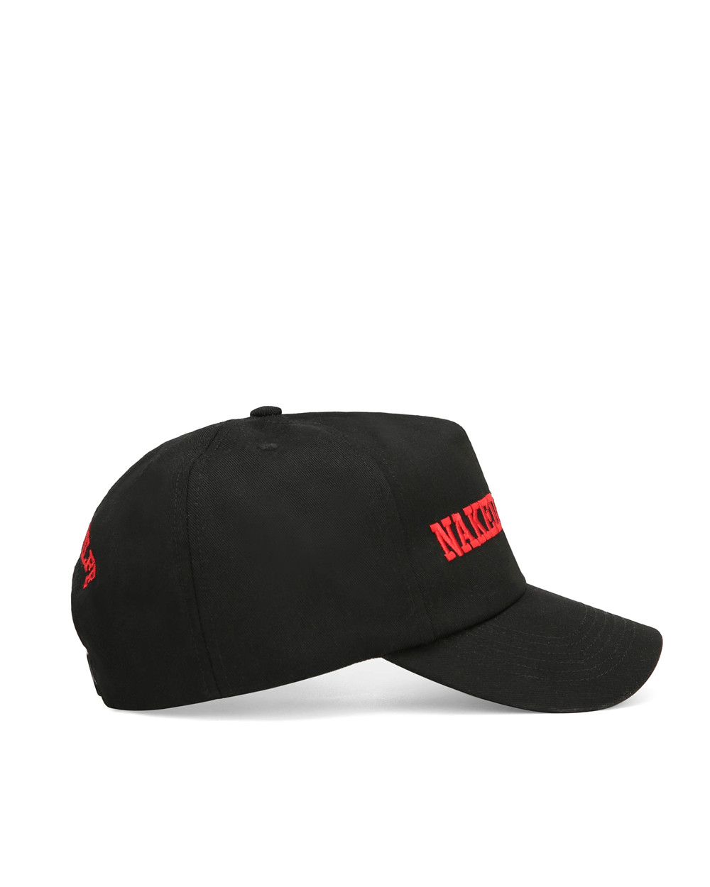 Naked Wolfe Varsity Unconstructed Cap Black/Red Hats | 2094-UJWBY