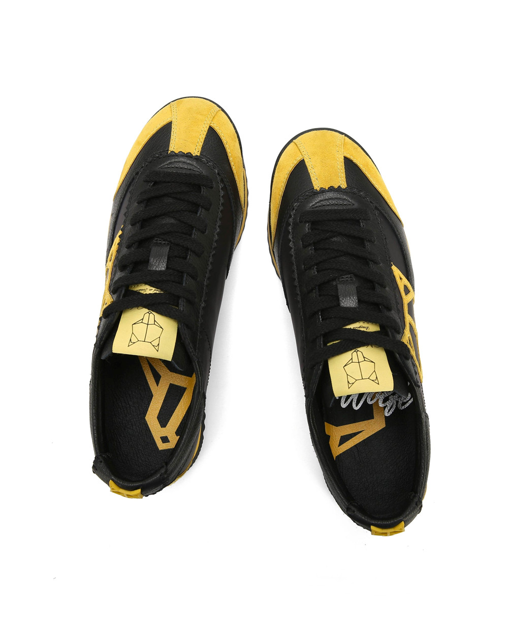 Naked Wolfe Vital Black/Yellow Sneakers | 4293-FQTYN