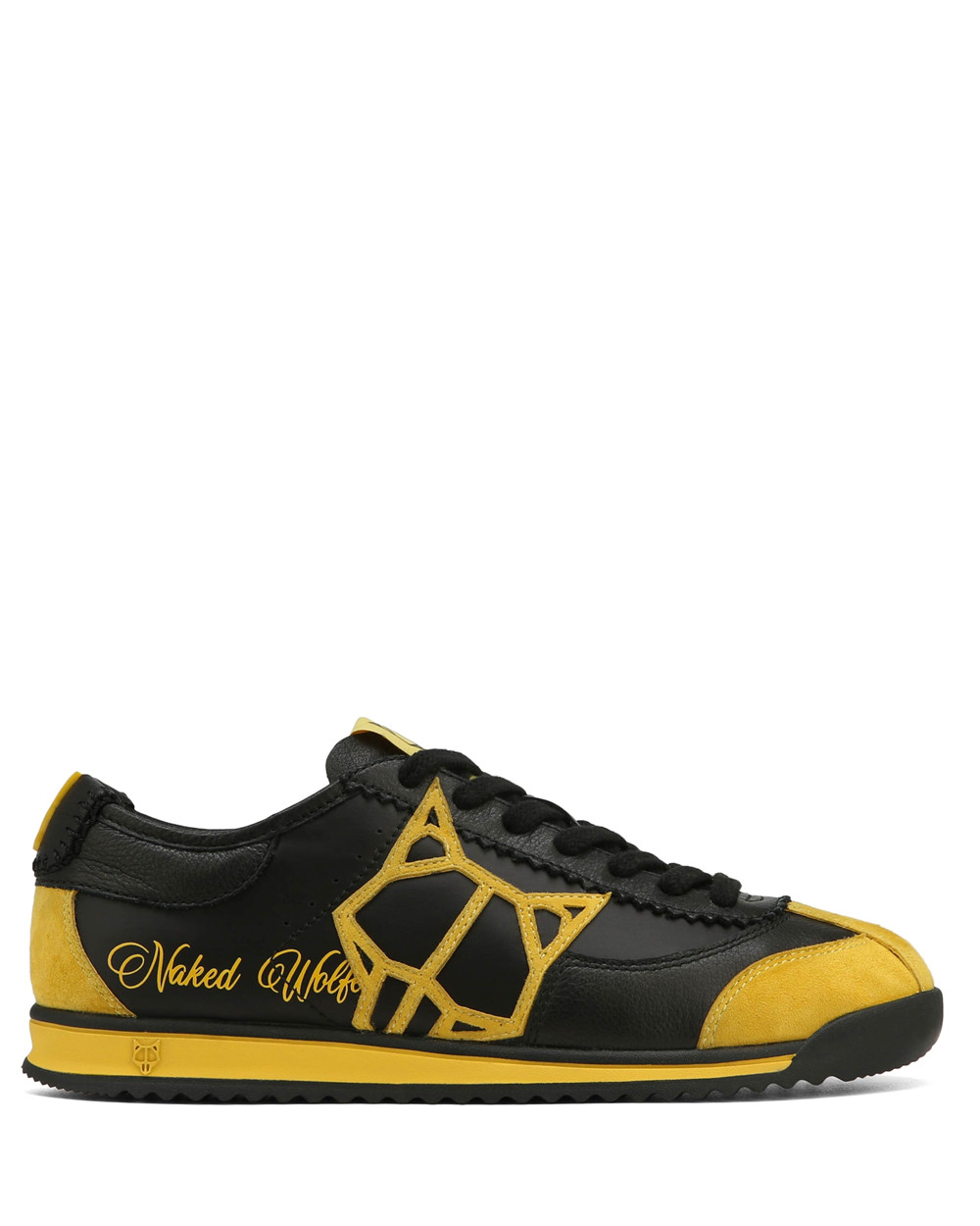 Naked Wolfe Vital Black/Yellow Sneakers | 4293-FQTYN