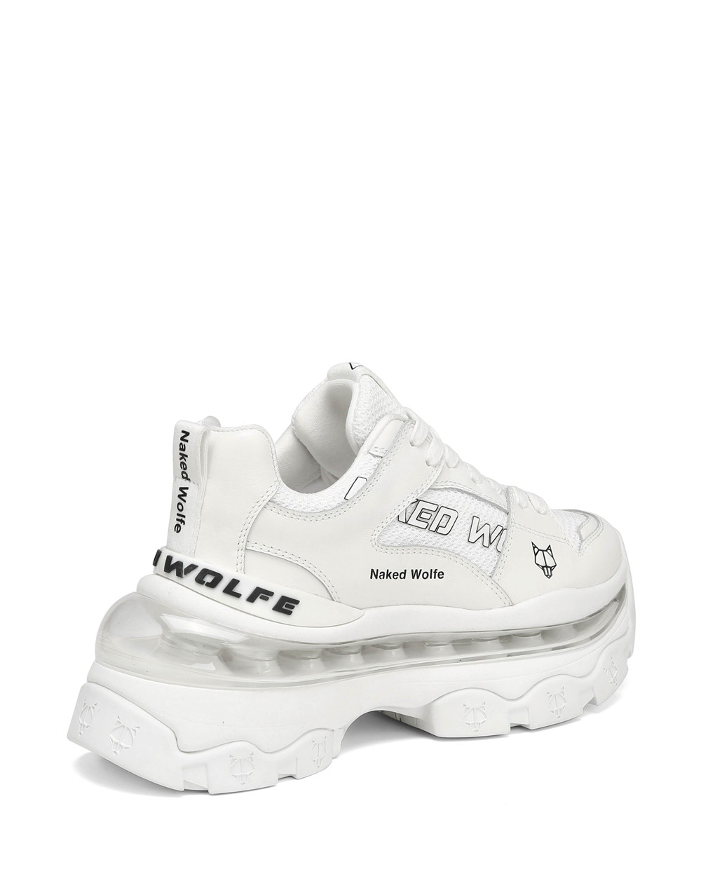 Naked Wolfe Wind White Sneakers | 7458-FGMLH