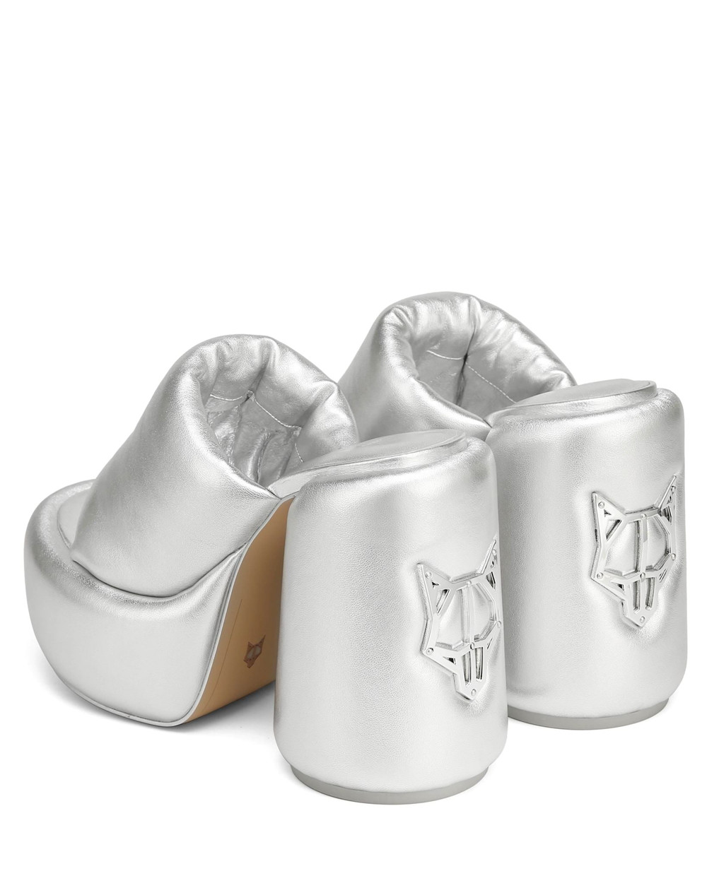 Naked Wolfe Wow Silver Heels | 0721-YCAFR